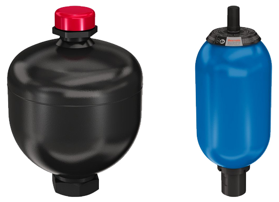 Mobil hidrolikte kullanılan hidrolik akümülatörler