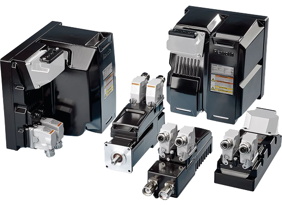 Motora entegre edilmiş ve motora yakın servo sürücülerin yanı sıra sürücülere ortak güç kaynağı için ilgili bileşenlerden oluşan modüler, kabinsiz bir tahrik sistemidir.