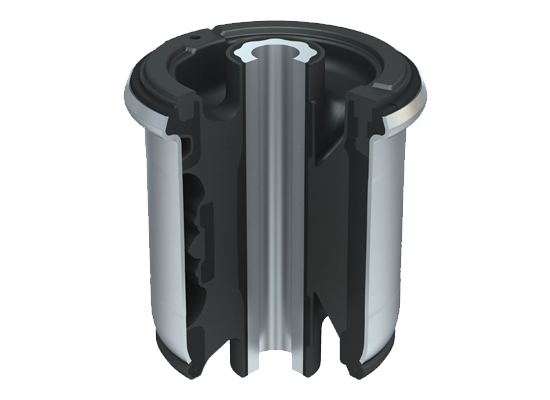 Ek bir montajda iki farklı elastomer kullanarak, yuvarlanma gürültüsü daha iyi izole edilebilir ve düşük frekanslı aks titreşimleri hassas bir şekilde kontrol edilebilir.